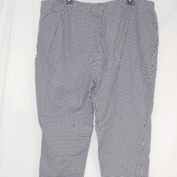 Black White Checker J.Jill Womens Size 22 Plaid Capri Pants AUC - Picture 3 of 4